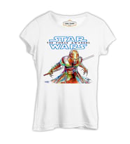 Star Wars - The Force Awakens Beyaz Kadın Tshirt