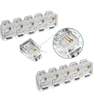 Polaxtor RJ11 Telefon Soketi 6p/2c (100 Adet) Polaxtor PLX-10494 (Beyaz)
