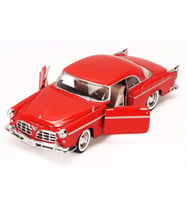 MotorMax Chrysler C300 1955 Model Diecast Araba Kırmızı 1:24