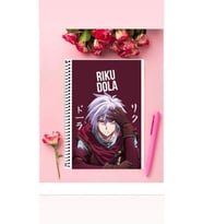 Riku Dola Anime Defter 1 Adet Özel Tasarım A4 Boyutu Telli Çizgili Defter 21*29 Cm