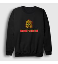 Presmono Unisex Siyah Iron Maiden Sweatshirt 86241tt