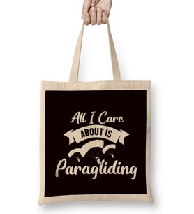 Paragliding Paraglider Skydiving Flying Parachute Skydiver Bez Çanta Uzun Saplı