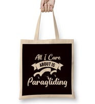 Paragliding Paraglider Skydiving Flying Parachute Skydiver Bez Çanta Uzun Saplı