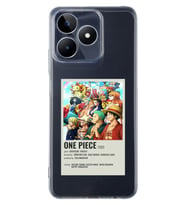 Realme C53 Uyumlu One Piece Desenli Şeffaf Telefon Kılıfı