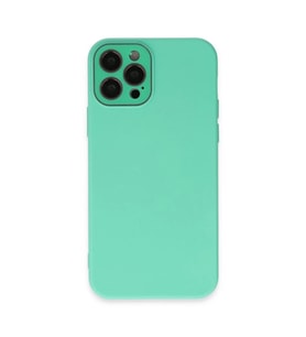 Newface Apple iPhone 12 Pro Kılıf Lansman Glass Kapak - Turkuaz