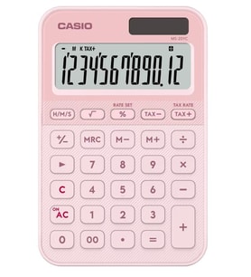 Casio MS-20YC-LP 12 Hane Açık Pembe Masa Üstü Hesap Makinesi