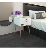 Kenzlife komodin çıntay byz 57*39*39 çekmeceli kilitli ahşap ayaklı komidin (Karışık)