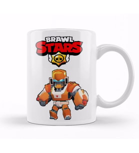 Mecha Bo Design Brawl Stars Kupa Bardak Porselen