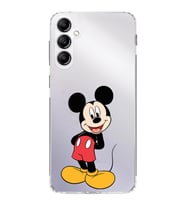 Samsung Galaxy A24  Kamera korumalı Kapak Mickey Mouse Tasarımlı  Şeffaf Kılıf