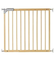 Merdiven ve Kapı İçin Çocuk Koruma Güvenlik Kapısı 75,6-110,4 cm Ayarlanabilir (Açık Kahverengi)