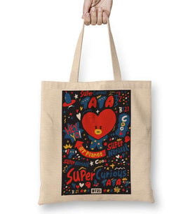 BT21 Tata Tee Bts Bez Çanta Uzun Saplı