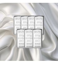 7 Adet 250 Gr Gmr Gümüş Külçe