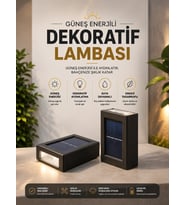 Bahçe Aydınlatması Solar Güneş Enerjili Dekoratik Led Işıklı Lamba