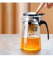 Otomatik Basmalı 900 ml Cam Demlik