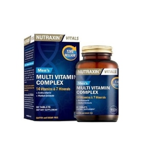 Nutraxin Multivitamin Mineral Kompleksi 60 Tablet - Erkeklere Özel