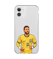 Iphone 11 Uyumlu Neymar Da Silva Tasarımlı Şeffaf Telefon Kılıfı