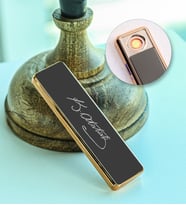 Atatürk İmzalı Elektronik Alevsiz USB Şarjlı Çakmak