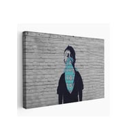 Bansky Anarşist Çocuk Kanvas Tablosu-5025