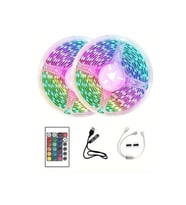 Mey İthalat® 10M Şerit Led İç Mekan Renkli Rgb Şerit Led Kumandalı
