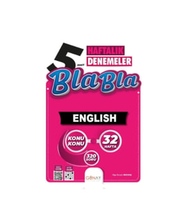 Gün&Ay Yayınları Günay Yayınları Bla Bla 5. Sınıf English Haftalık Denemeler (Çok Renkli)