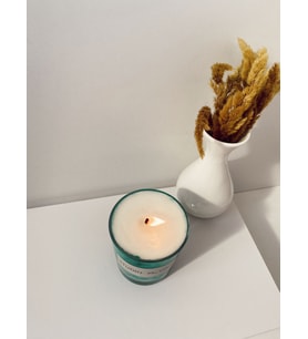 Studio Moon's Vanilya Kokulu Mint Yeşili Marbel Mum %100 Doğal Soya Wax Mumu