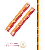 Galatasaray Lisanslı Parçalı Şal Atkı (Sarı-Kırmızı)