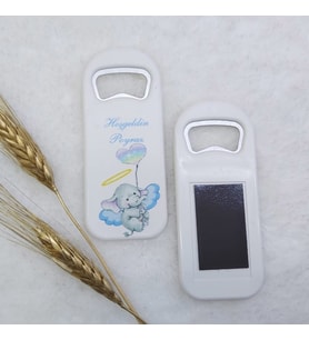 Hayaller Dükkanı 30 Adet Balonlu Fil Baskılı Dikey Açacak Magnet 4,5x10,5 Cm Uv Erkek Bebek Magnetleri