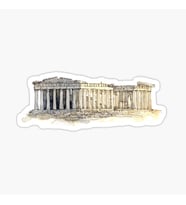 Acropolis Athens Sticker yapıştırma 19CM