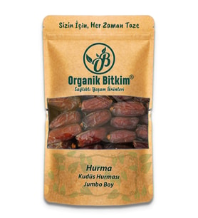 Organik Bitkim Kudüs Hurma İri Boy 1000 gr