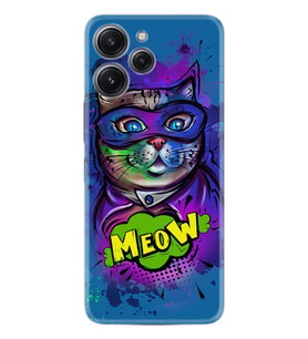 Xiaomi Redmi 12 128 GB 4 GB Ram Kılıf Silikon Desen Özel Seri Super Meow 1715