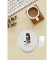 Tarz Pug Desenli Bilek Destekli Mouse Pad