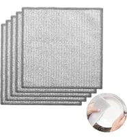 Bulaşık Ovma Ovalama Yanmış Yağ Ağır Kir Bezi Teli Telli Bez - 20x20 Cm. - 5 Adetlik Paket