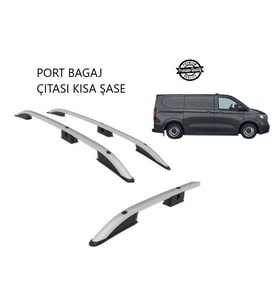TRANSPORTER PANEL VAN KISA ŞASE 2025 2026 2027 PORTBAGAJ TAVAN ÇITASI GRİ