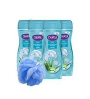 DuruDuru Moods Deniz Mineralleri & Aloe Vera Duş Jeli Duş Lifi Ile Birlikte 4x450ml