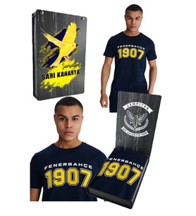 FENERBAHÇE ERKEK KOLEJ 1907 TSHİRT UV HEDİYELİK KUTU (Lacivert)