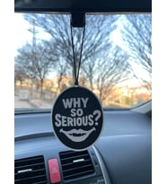 Dikiz Aynası Süsü – Why So Serious! - Neden Bu Kadar Ciddi! - Çift Yönlü 3D Baskı, Cam Çizmez