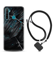 Realme 5i 5 Pro 6i 7 Pro 8 Kılıf Boyun Askılı Silikon Foid Green 1643