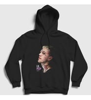 Presmono Unisex Siyah Reason Lil Peep Kapüşonlu Sweatshirt 37700tt
