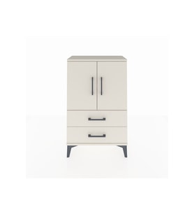 Arges Komodin 2 Raflı 2 Çekmeceli 2 Kapaklı 60x30x96 Aytaşı-Aytaşı