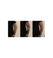 Giyilebilir Dövme 3 Çift 6 Adet Kol Çorap Dövmesi Sleeve tattoo Set16