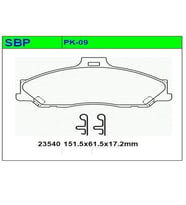Ön Balata B2500 1999-2006 2WD / BT50 2006-2011 2WD / Ford Ranger 1999-2011 2WD