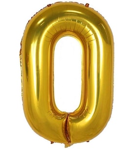 Beysüs Rakam Folyo Balon Gold 0 Rakam 40 İnç