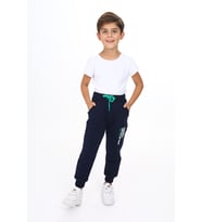 Toontoy Erkek Çocuk Baskılı Eşofman Alt (Lacivert)
