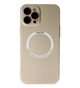 Durukar® iPhone 12 Pro Kılıf Jack Magneticsafe Lens Silikon - Gold