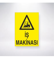 İş Makinasi 21x28 Arkası Yapışkanlı Levha