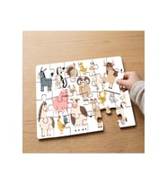 Hayvanları Tanıyalım Tasarımlı 24 Parça Ahşap Çocuk Puzzle MPK0047