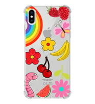 PrintiFy Apple iPhone X Uyumlu Water Color 5 Baskılı Şeffaf Köşe Korumalı Antişok Kılıf