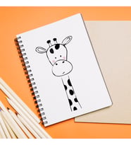 Zürafa Tasarımlı Defter