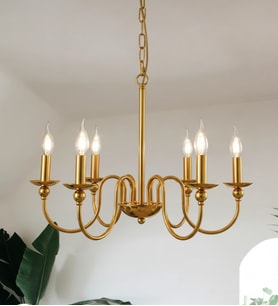 Stefania Retro Siyah Avize 3210-W70-9O-IZ (Gold)