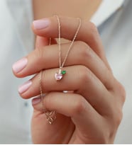 925 Ayar Gümüş Elma Kolye